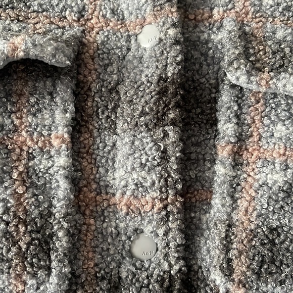 Abercrombie & Fitch Sherpa Shirt Jacket - Picture 3 of 4